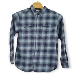 Columbia Large Men’s Long Sleeve Button-Up Flannel Blue, Orange‎